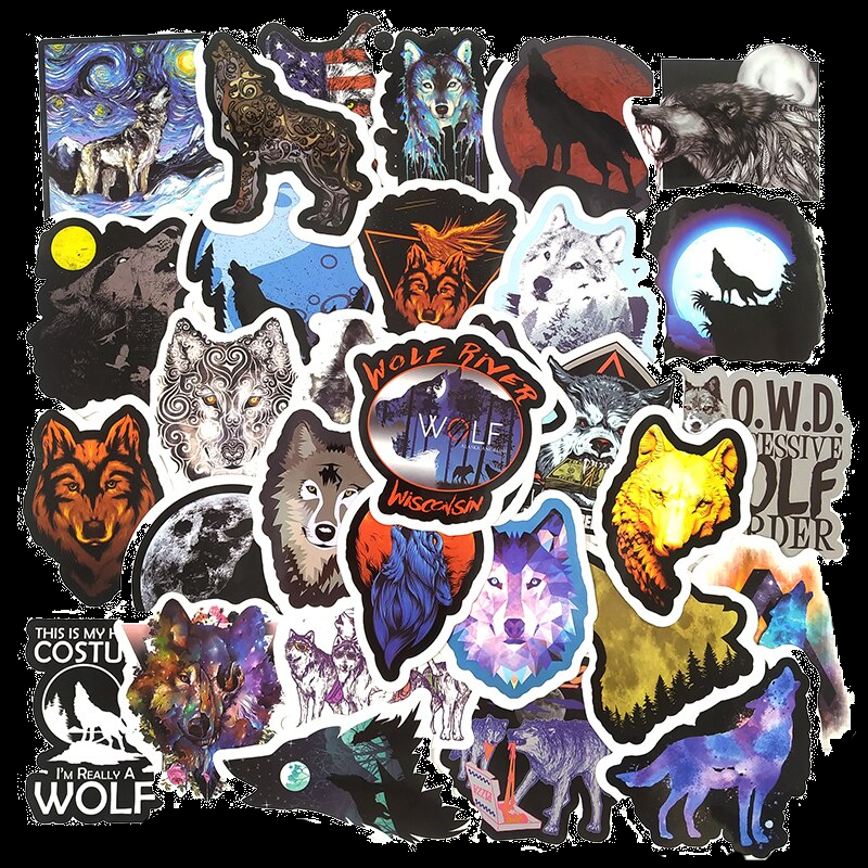 Wild Wolf Stickers