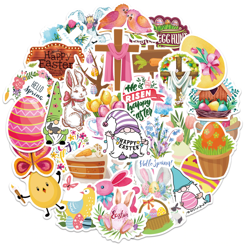 Happy Easter Day Stickers