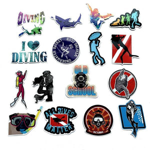 Scuba Diving Stickers