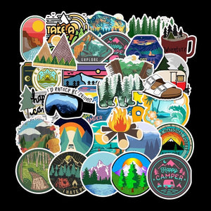 Camping Travel Stickers