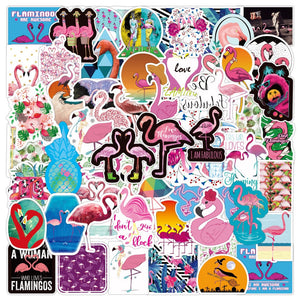 Flamingo Love Stickers