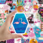 Flamingo Love Stickers