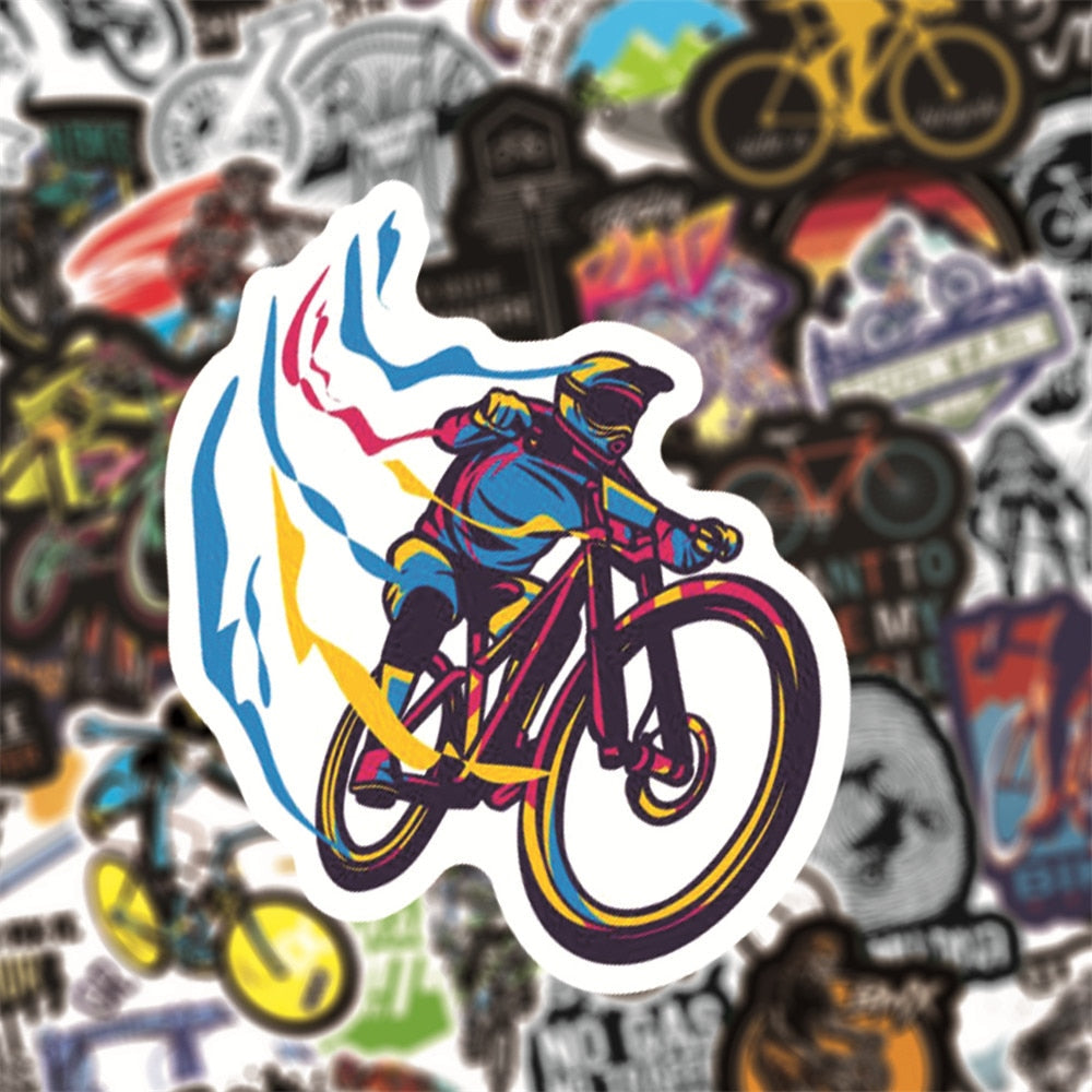 Mountain Biking Stickers