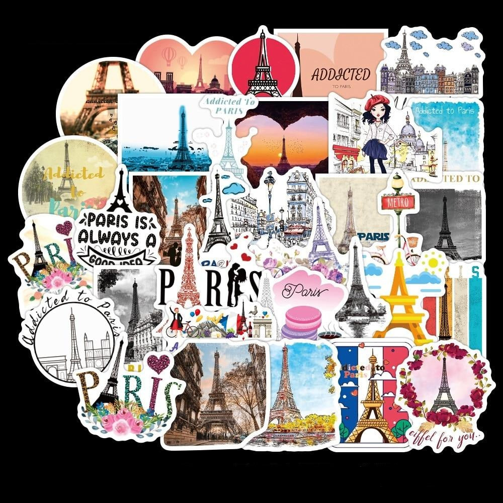 Addicted To Paris Stickers