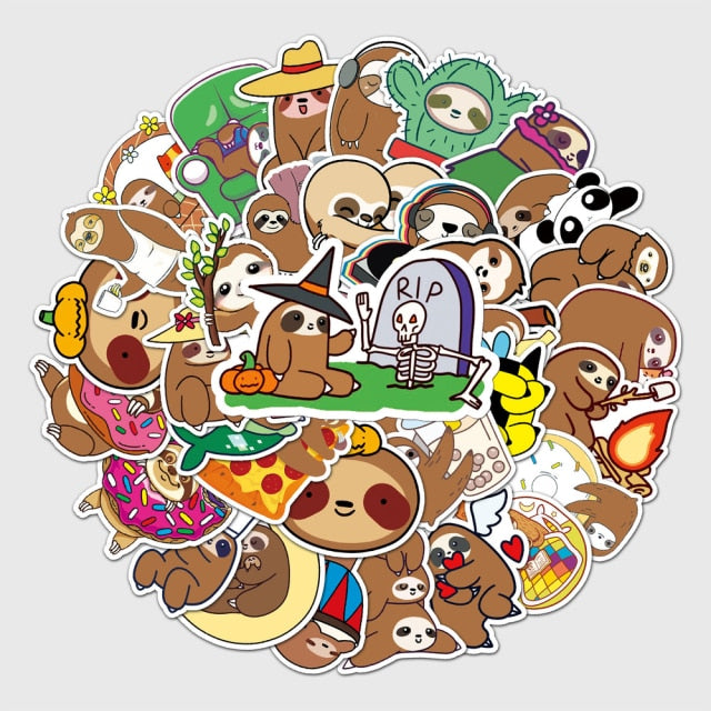 Sloth Animal Satan Stickers