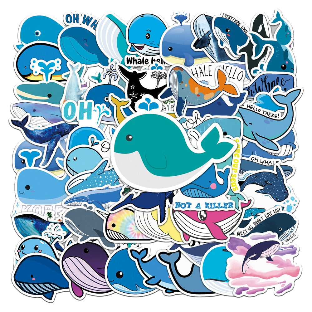 Whale Ocean Animal Stickers