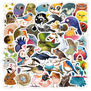 Owl Sparrow Swallow Birds Little Bird Stickers