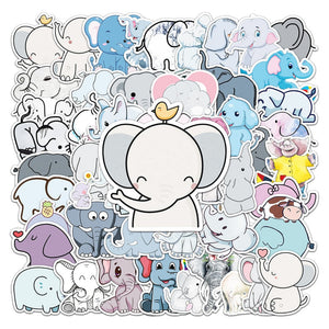 Elephant Cute Love Peace Stickers