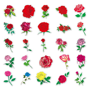 Rose Pretty Flowers Stickers