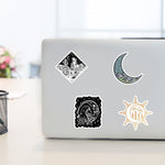 Moon Witch Cool Gothic Stickers